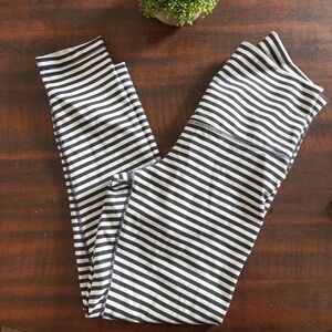 DYI Black and White Striped Leggings